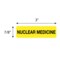 Nevs Nuclear Medicine Labels - Nuclear Medicine 7/8" x 3" Yellow w/Black X-2584 - alternate 2